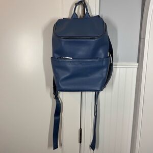 Matt & Nat Allure Blue Brave Backpack vegan leather work travel commute school